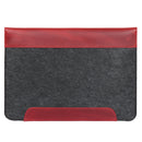 MegaGear Fine Leather and Fleece Sleeve Bag for MacBook Pro, MacBook Air and iPad Case