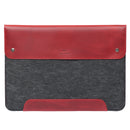 MegaGear Fine Leather and Fleece Sleeve Bag for MacBook Pro, MacBook Air and iPad Case