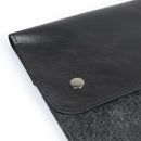 MegaGear Fine Leather and Fleece Sleeve Bag for MacBook Pro, MacBook Air and iPad Case