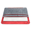MegaGear Fine Leather and Fleece Sleeve Bag for MacBook Pro, MacBook Air and iPad Case