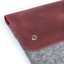 MegaGear Fine Leather and Fleece Sleeve Bag for MacBook Pro, MacBook Air and iPad Case
