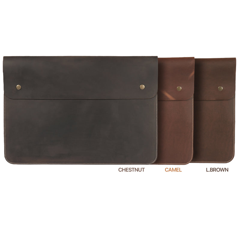 MegaGear Fine Leather and Sleeve Bag for MacBook Pro, MacBook Air and iPad Case