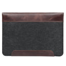 MegaGear Fine Leather and Fleece Sleeve Bag for MacBook Pro, MacBook Air and iPad Case