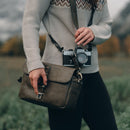 MegaGear Torres Genuine Leather Camera Messenger Bag for