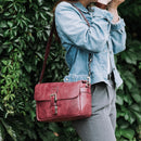 MegaGear Torres Genuine Leather Camera Messenger Bag for