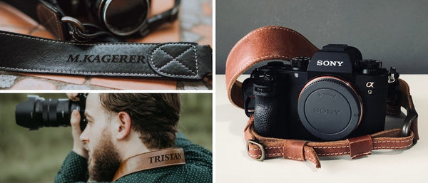MegaGear Customizable Sierra Genuine Leather Shoulder or Neck Strap for All Cameras