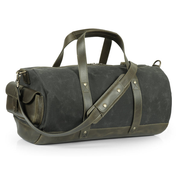 Londo Canvas Duffel Bag - Vintage Retro Travel Bag Overnight Weekender Bag Carry-On Luggage Bag with Adjustable Shoulder Strap & Interior Pocket - Stylish Gym Bag for Men & Women