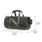 Londo Canvas Duffel Bag - Vintage Retro Travel Bag Overnight Weekender Bag Carry-On Luggage Bag with Adjustable Shoulder Strap & Interior Pocket - Stylish Gym Bag for Men & Women