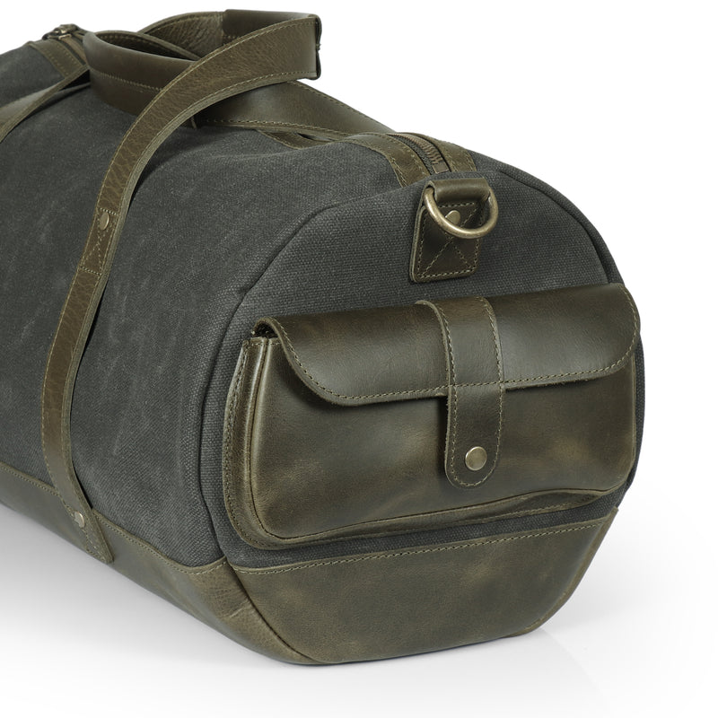 Londo Canvas Duffel Bag - Vintage Retro Travel Bag Overnight Weekender Bag Carry-On Luggage Bag with Adjustable Shoulder Strap & Interior Pocket - Stylish Gym Bag for Men & Women