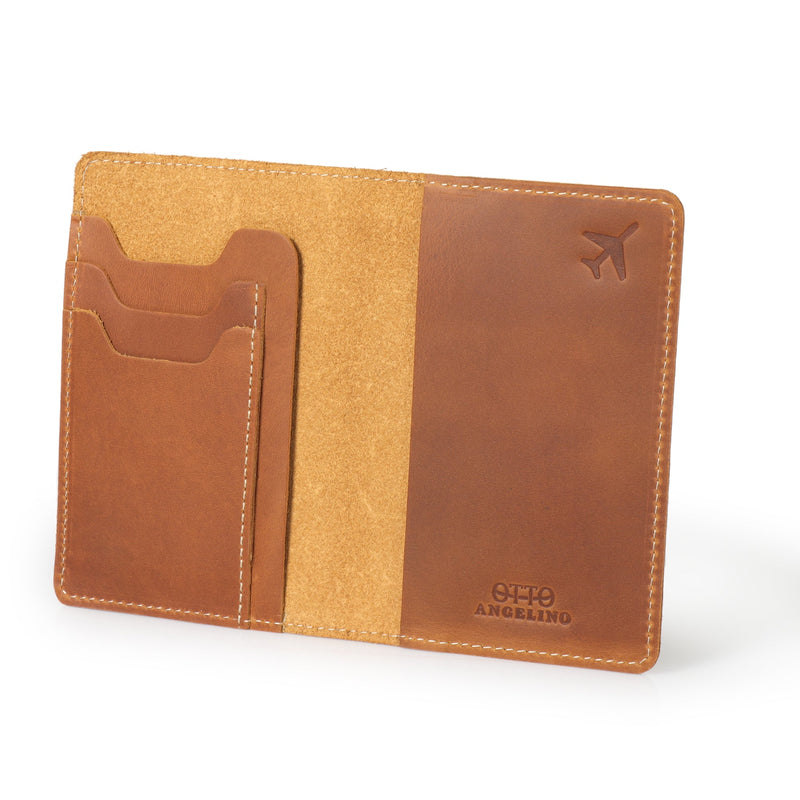 Otto Angelino Genuine Leather Passport Holder - Unisex