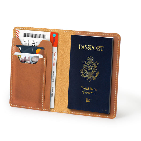 Otto Angelino Genuine Leather Passport Holder - Unisex