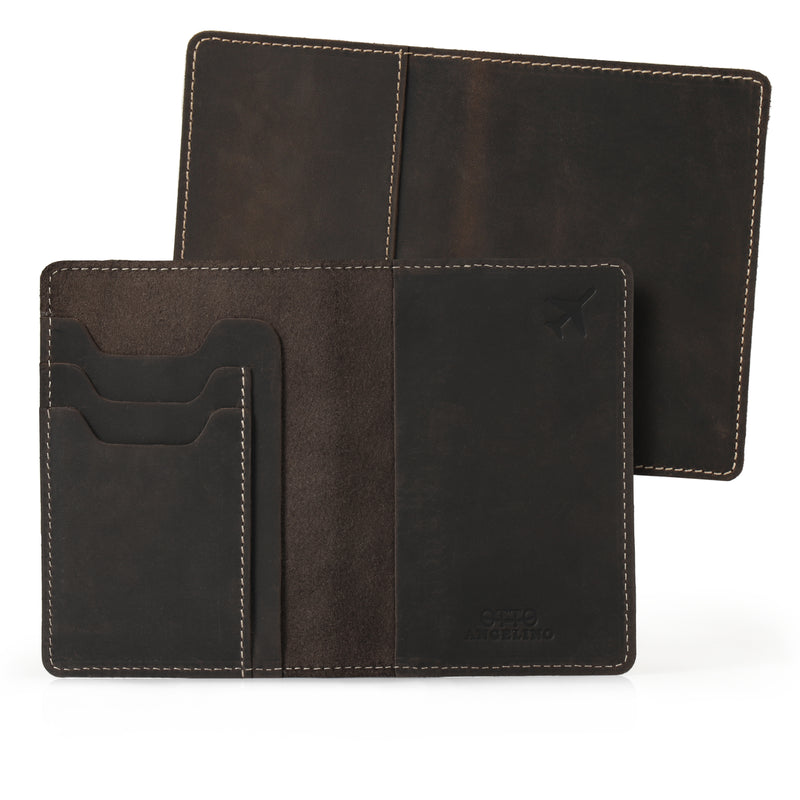 Otto Angelino Genuine Leather Passport Holder - Unisex