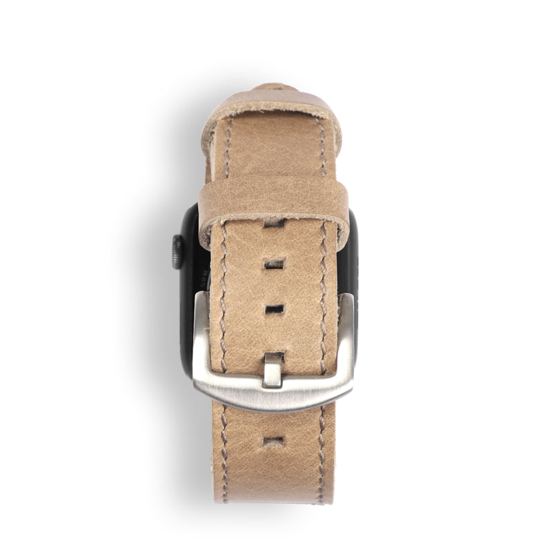 MegaGear Top Grain Leather Apple Watch Band Strap - Replacement Men & Women 42mm - 49mm and 38mm - 41mm, Apple Watch Series 10, Ultra, Ultra2, 9, 8, 7, 6, 5, 4, 3, SE
