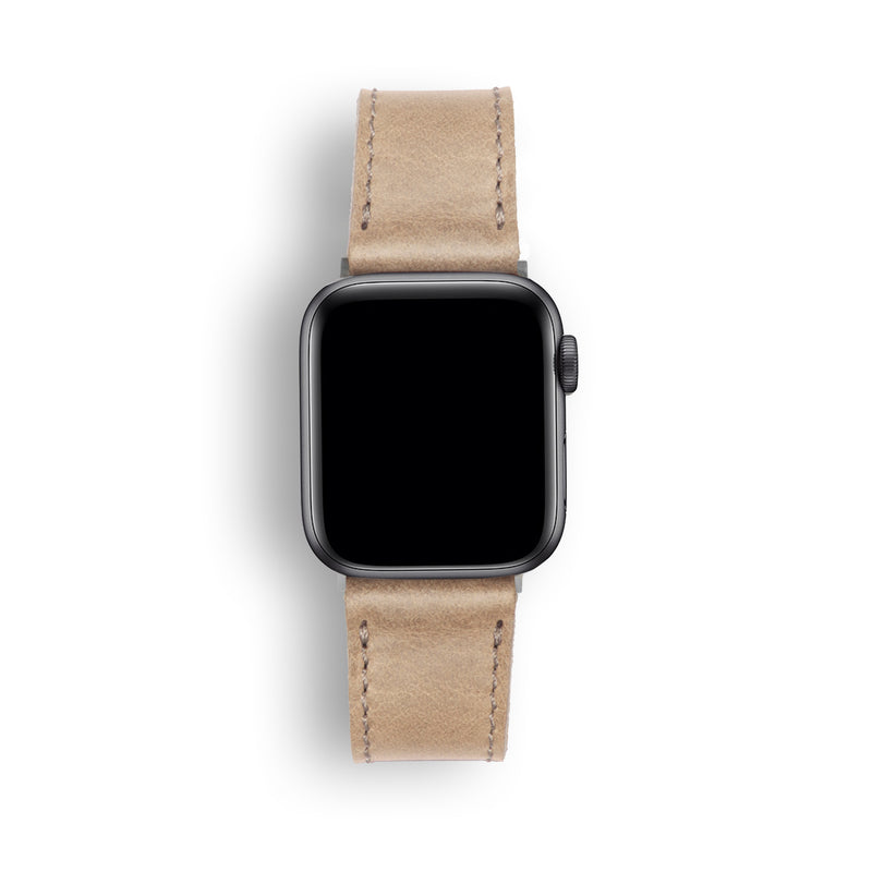 MegaGear Top Grain Leather Apple Watch Band Strap - Replacement Men & Women 42mm - 49mm and 38mm - 41mm, Apple Watch Series 10, Ultra, Ultra2, 9, 8, 7, 6, 5, 4, 3, SE