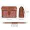 Londo Zion Personalized Real Leather Messenger Bag, MacBook Pro 15 inch - 13 inch Leather Sleeve, Laptop Bag with Unique Design, Unisex Travel Bag