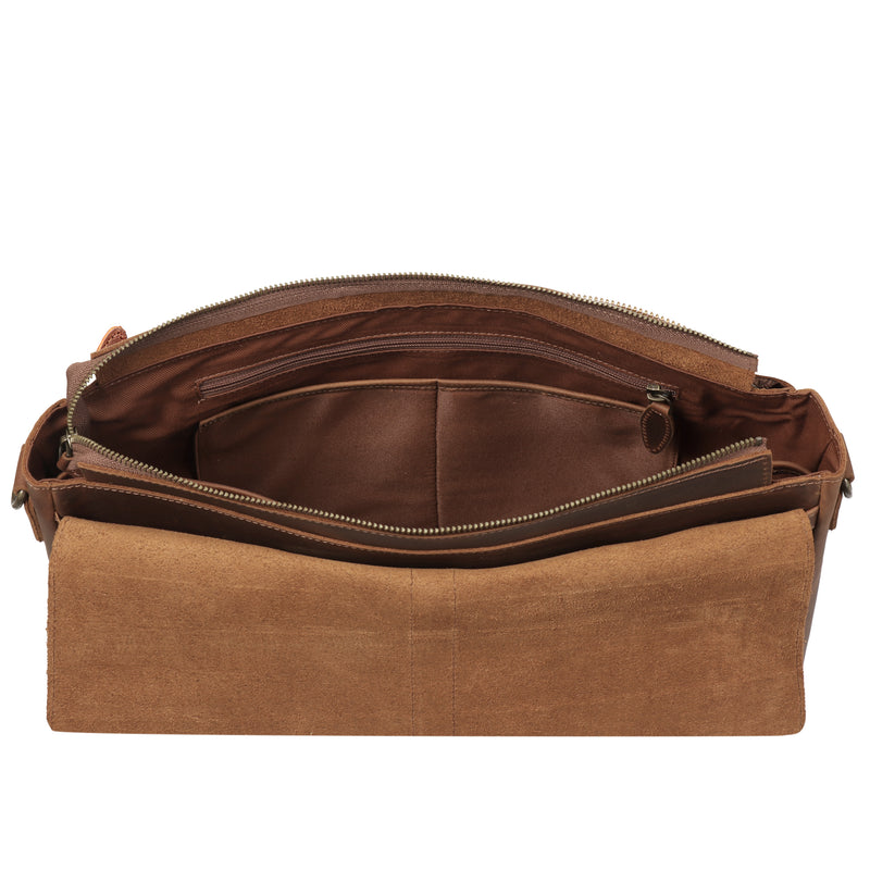 Londo Zion Personalized Real Leather Messenger Bag, MacBook Pro 16, 15 inch - 14, 13 inch Leather Sleeve, Laptop Bag with Unique Design, Unisex Travel Bag