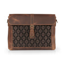 Londo Zion Personalized Real Leather Messenger Bag, MacBook Pro 16, 15 inch - 14, 13 inch Leather Sleeve, Laptop Bag with Unique Design, Unisex Travel Bag