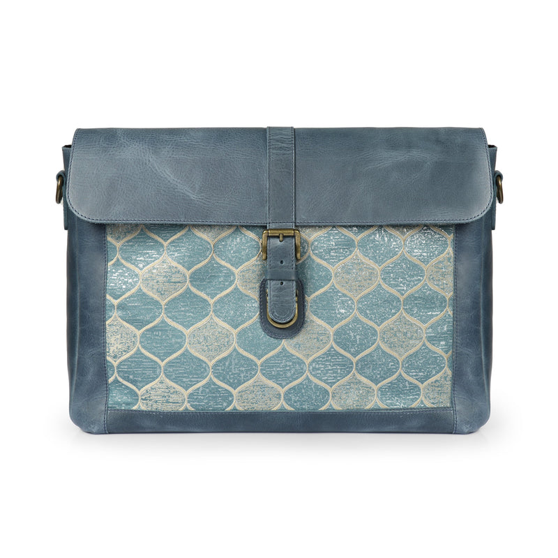 Londo Zion Personalized Real Leather Messenger Bag, MacBook Pro 16, 15 inch - 14, 13 inch Leather Sleeve, Laptop Bag with Unique Design, Unisex Travel Bag