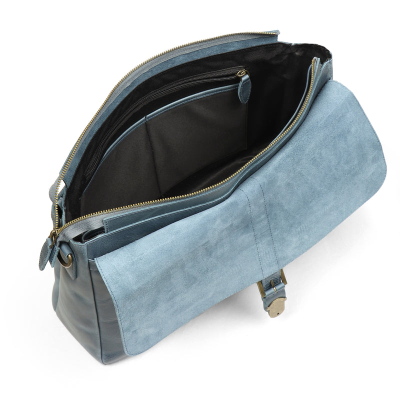 Londo Zion Personalized Real Leather Messenger Bag, MacBook Pro 16, 15 inch - 14, 13 inch Leather Sleeve, Laptop Bag with Unique Design, Unisex Travel Bag