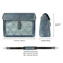 Londo Zion Personalized Real Leather Messenger Bag, MacBook Pro 16, 15 inch - 14, 13 inch Leather Sleeve, Laptop Bag with Unique Design, Unisex Travel Bag