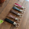 Leather Personalized Keychains - Custom Leather Key Chains, Engraved Elegant Keyrings with Sturdy Rings for Keys