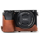MegaGear Sony Alpha A6300, A6000 (16-50 mm) Ever Ready Top Grain Leather Camera Case and Strap