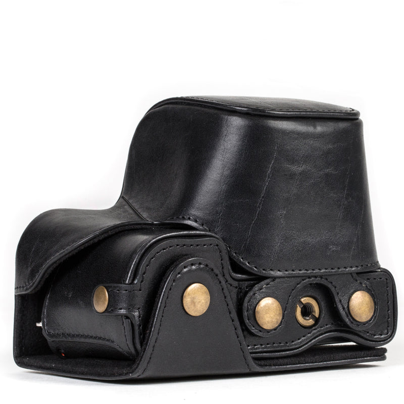 MegaGear Sony Alpha A6300, A6000 (16-50 mm) Ever Ready Top Grain Leather Camera Case and Strap