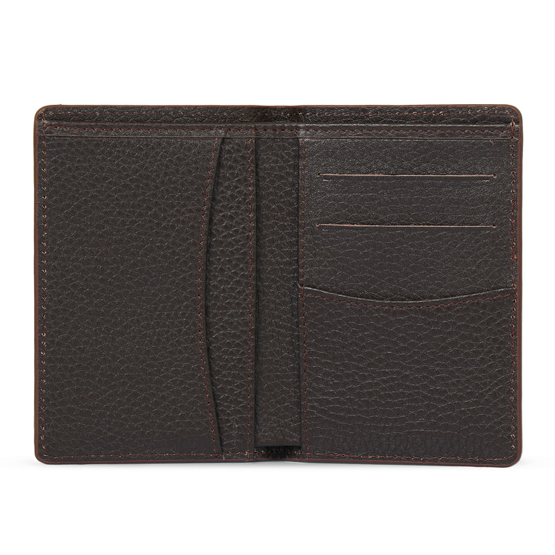 Otto Angelino Bifold Leather Wallet, Passport Style, ID, Bank Cards, Cash, RFID Blocking