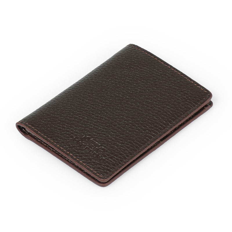 Otto Angelino Bifold Leather Wallet, Passport Style, ID, Bank Cards, Cash, RFID Blocking