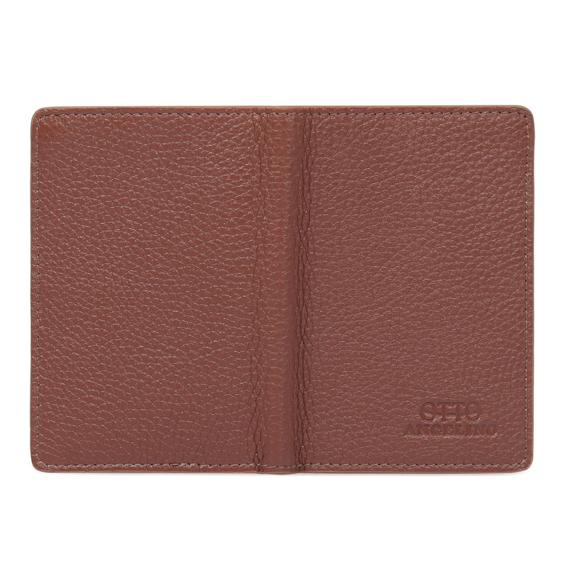 Otto Angelino Bifold Leather Wallet, Passport Style, ID, Bank Cards, Cash, RFID Blocking