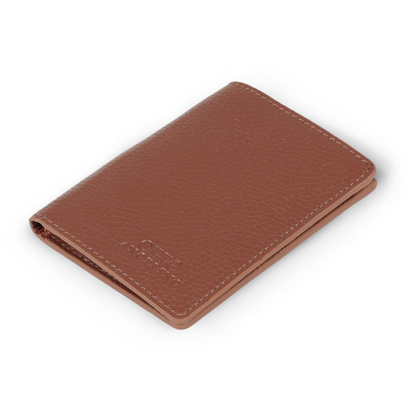 Otto Angelino Bifold Leather Wallet, Passport Style, ID, Bank Cards, Cash, RFID Blocking