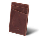 Otto Angelino Top Grain Leather Minimalist Wallet Bank Cards, Money, Driver's License, Unisex