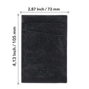 Otto Angelino Top Grain Leather Minimalist Wallet Bank Cards, Money, Driver's License, Unisex