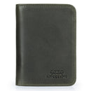 Otto Angelino RFID Blocking Men Zippered Bifold Wallet, Italian Top Grain Leather, Slim Travel Comfort, Credit Card Holder