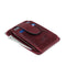 Otto Angelino Italian Top Grain Leather Minimalist Men Wallet, Slim, Credit Card Holder, Zippered Coin Slot, RFID Blocking