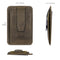 Otto Angelino Italian Top Grain Leather Minimalist Men Wallet, Slim, Credit Card Holder, Zippered Coin Slot, RFID Blocking