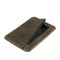 Otto Angelino Italian Top Grain Leather Minimalist Men Wallet, Slim, Credit Card Holder, Zippered Coin Slot, RFID Blocking