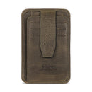 Otto Angelino Italian Top Grain Leather Minimalist Men Wallet, Slim, Credit Card Holder, Zippered Coin Slot, RFID Blocking