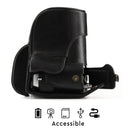 MegaGear Fujifilm X-E3 (23mm & 18-55mm) Ever Ready Top Grain Leather Camera Case and Strap