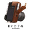 MegaGear Fujifilm X-E3 (23mm & 18-55mm) Ever Ready Top Grain Leather Camera Case and Strap