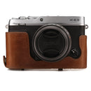 MegaGear Fujifilm X-E3 (23mm & 18-55mm) Ever Ready Top Grain Leather Camera Case and Strap