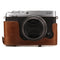 MegaGear Fujifilm X-E3 (23mm & 18-55mm) Ever Ready Top Grain Leather Camera Case and Strap