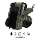 MegaGear Fujifilm X-E3 (23mm & 18-55mm) Ever Ready Top Grain Leather Camera Case and Strap