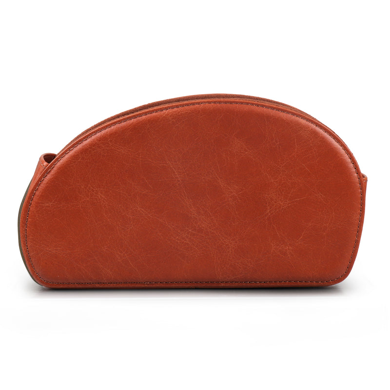 Londo Remote Control Holder with 5 Pockets, Store DVD, Blu-Ray, TV, Roku or Apple TV Remotes, Italian Top Grain Leather with Suede Lining