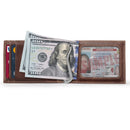 Otto Angelino Top Grain Leather Wallet with Money Clip, RFID Blocking, Unisex