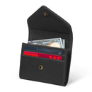 Otto Angelino Leather Coin and Credit Card Organizer, RFID Blocking, Unisex