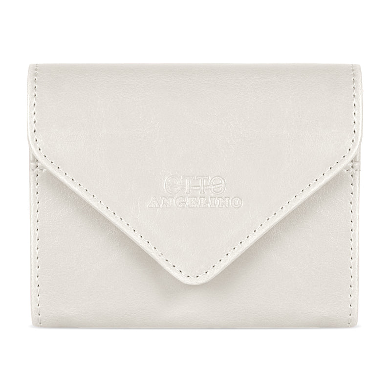 Otto Angelino Leather Coin and Credit Card Organizer, RFID Blocking, Unisex