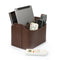 Londo Leather Remote Control Organizer and Caddy with Tablet Slot