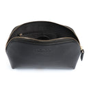 Londo Top Grain Leather Makeup Bag Cosmetic Pouch Travel Organizer Toiletry Clutch