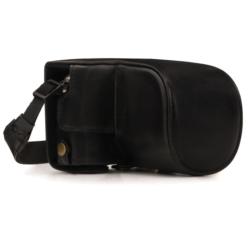MegaGear Olympus PEN E-PL10, PEN E-PL9 (14-42mm) Ever Ready Leather Camera Case and Strap